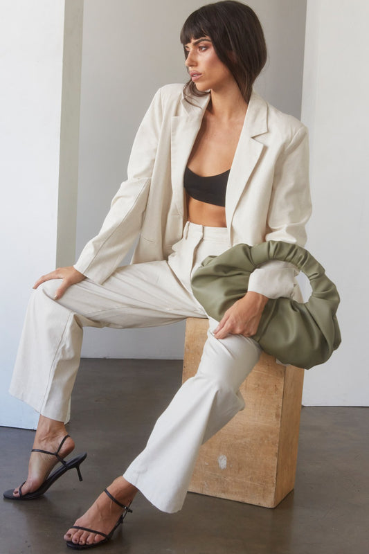 Alayah Blazer & Trouser Set Beige