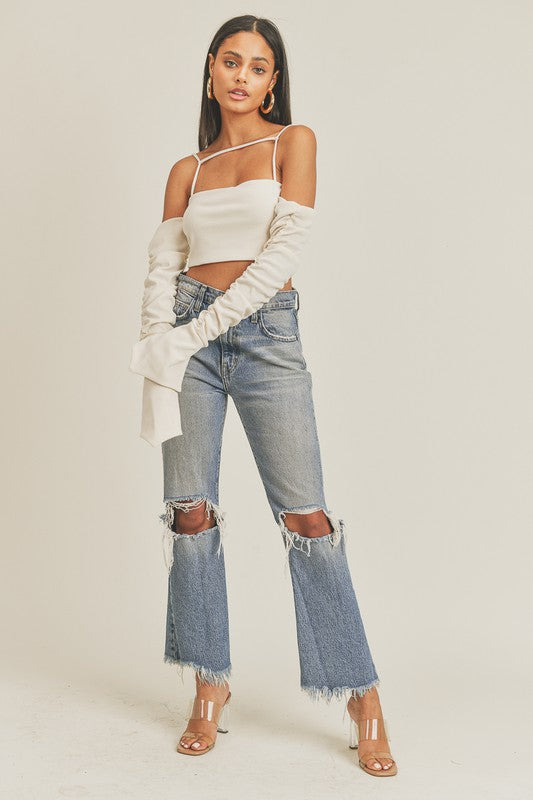 Vanilla Cropped Shirt