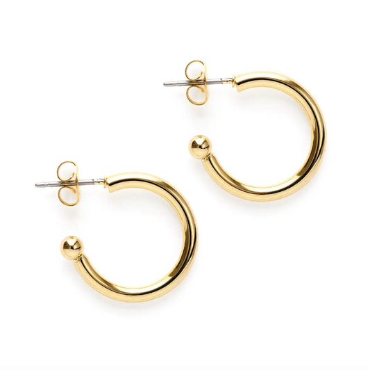3/4 gold huggie hoops