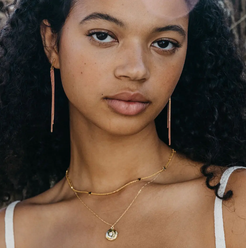 gold circle locket